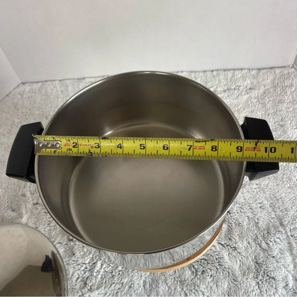 Vintage REVERE WARE Copper Clad 4 1/2 Qt Dutch Pot